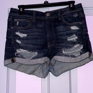 american eagle hi rise shortie